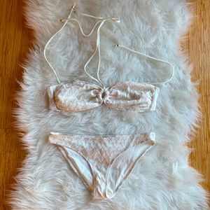 H&M gold and white bikini - very good condition